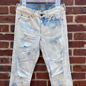 NWOT AMERICAN EAGLE ACID WASH STRAIGHT JEANS